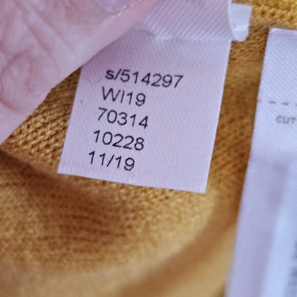 Ann Taylor Mustard Knit Turtleneck Sweater XXS Long Sleeve Trim Cuff Chic Career - Picture 7 of 13